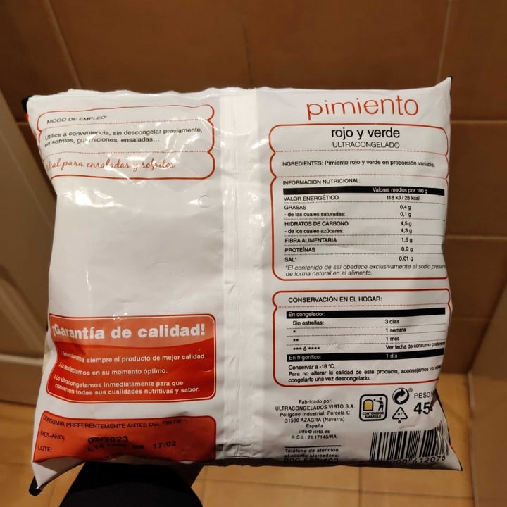 review photo of Hacendado Pimiento rojo y verde shared by @verolero on 10 Dec 2021 - review