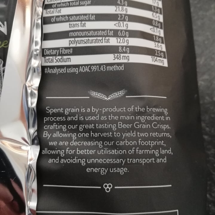 photo of Pick n Pay Beer grain crisps shared by @simonel on  24 Oct 2020 - review