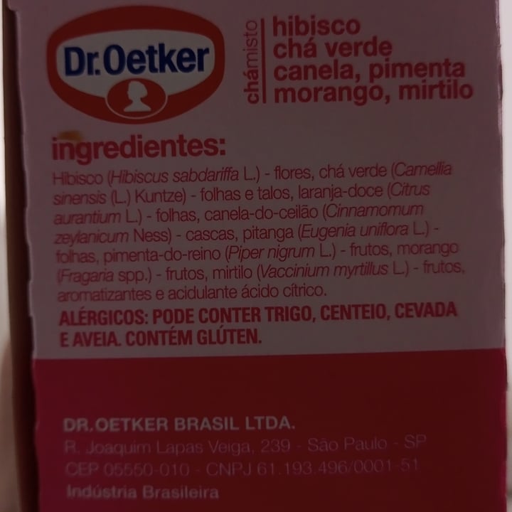 review photo of Dr. Oetker Chá shared by @geraldinhogovegan on 26 Apr 2022 - review
