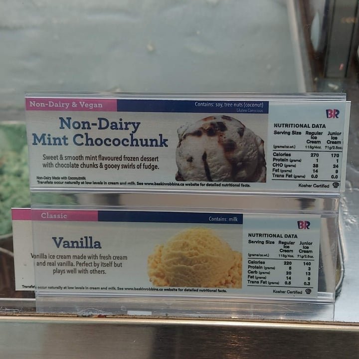 photo of Baskin-Robbins Non-Dairy Mint Chocochunk Ice Cream shared by @svraphael88 on  30 Aug 2022 - review