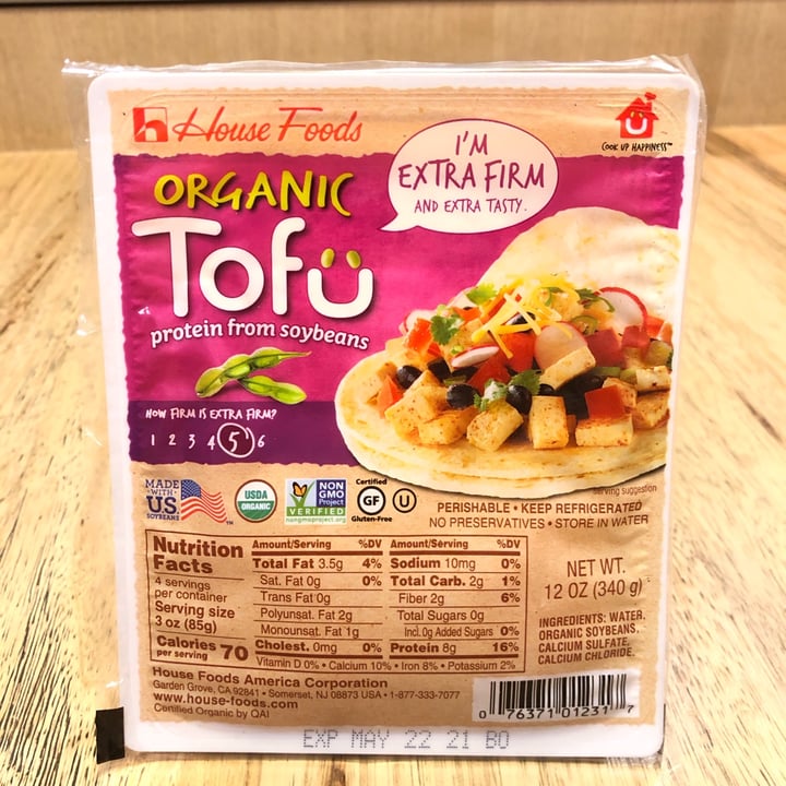 photo of House Foods Organic Extra Firm Tofu shared by @nairialexandrian on  19 May 2021 - review
