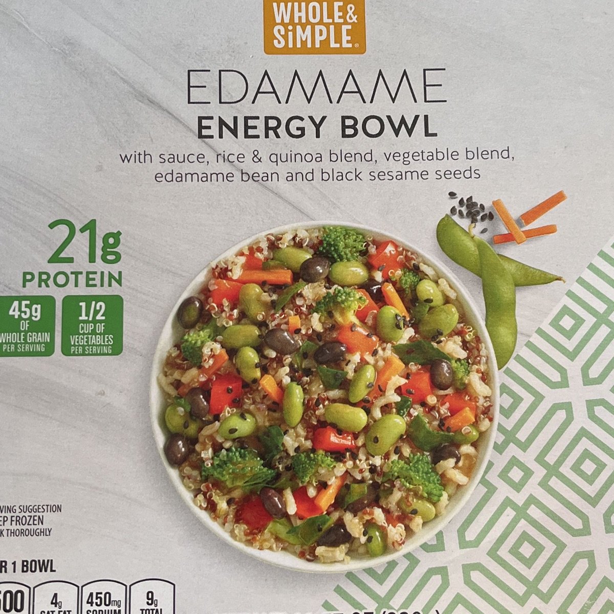 Whole & Simple Edamame Energy Bowl Reviews abillion