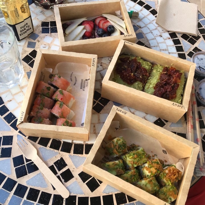 review photo of Let it V - Vegan Sushi Focaccia avo-toast shared by @trinu on 29 May 2021 - review
