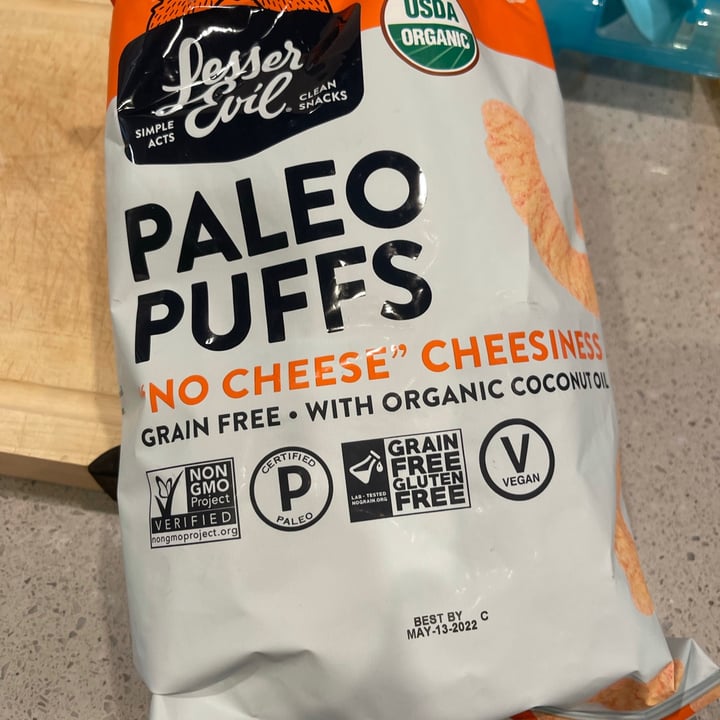 photo of Lesser Evil Snacks Grain Free Paleo puffs shared by @lovinflorida on  13 Sep 2021 - review