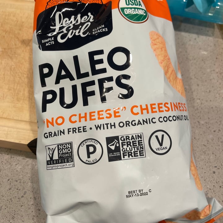 review photo of Lesser Evil Snacks Grain Free Paleo puffs shared by @lovinflorida on 13 Sep 2021 - review