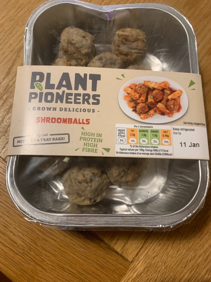 photo of Plant Pioneers Shroomballs shared by @veganclublondon on  03 Jan 2020 - review
