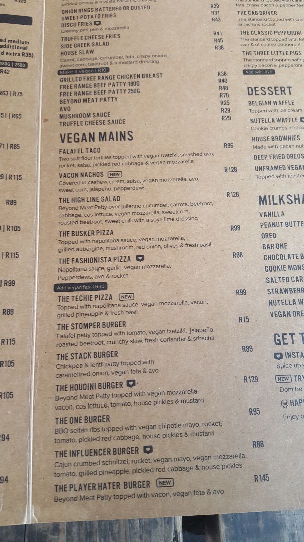 photo of Hudsons The Burger Joint (Bedfordview) The Stack Burger shared by @veganmax on  11 Sep 2019 - review