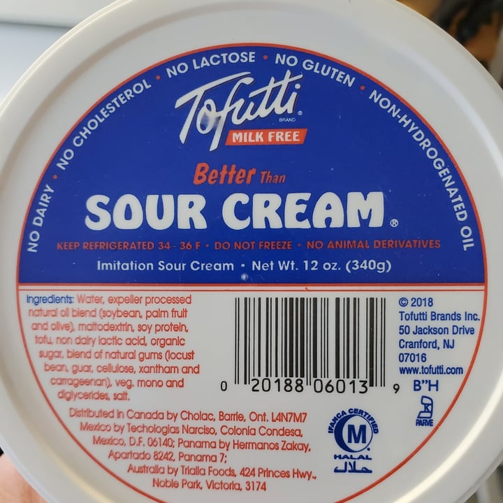 review photo of Tofutti Better than Sour Cream shared by @sugarfiend on 07 May 2020 - review