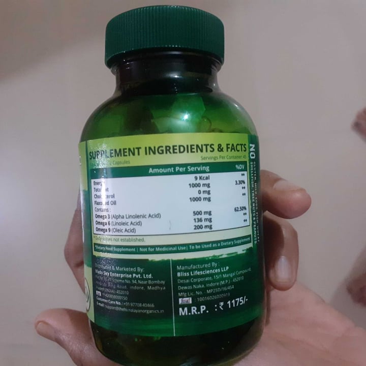 photo of Himalayan Organics Himalayan Organics Vegan Omega 3 shared by @drupasanadatta on  07 May 2021 - review