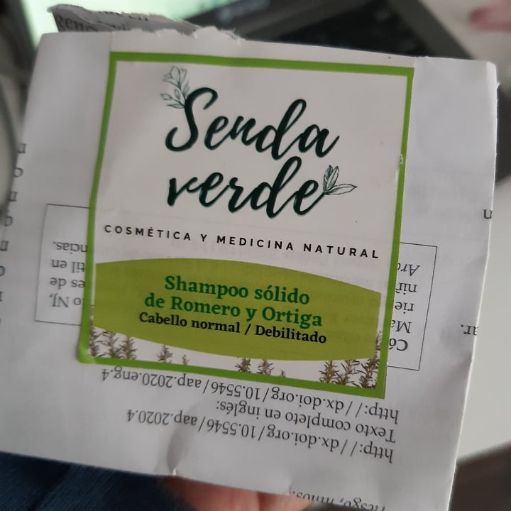 photo of Senda verde Shampoo Sólido shared by @empat1a on  26 Apr 2021 - review