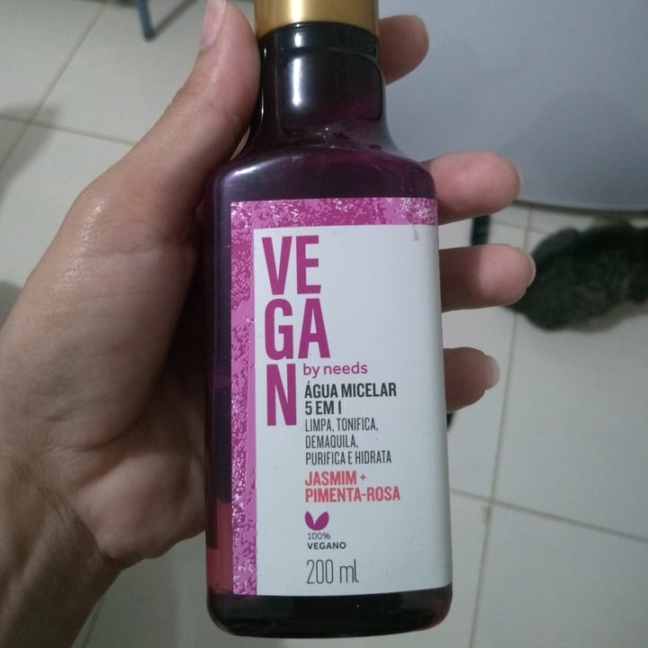 review photo of Vegan by Needs Água Micelar 5 Em 1 Jasmim - Pimenta-Rosa shared by @marasnt on 19 Apr 2022 - review