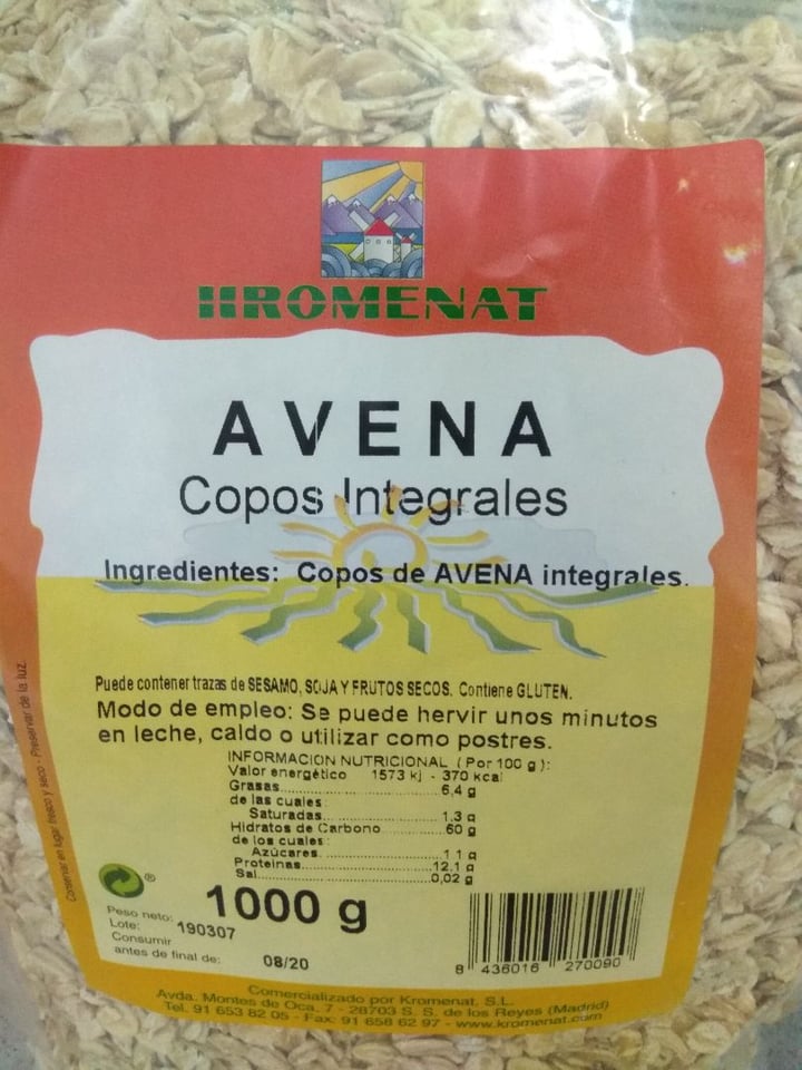 review photo of Kromenat Avena Copos Integrales shared by @satigar on 04 Feb 2020 - review
