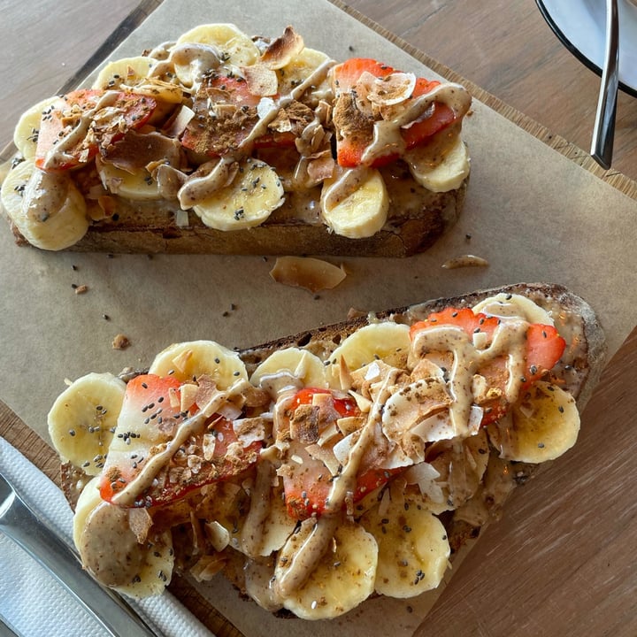 review photo of Nourish'd Observatory Banana Toast shared by @meganhaskis on 06 Aug 2021 - review