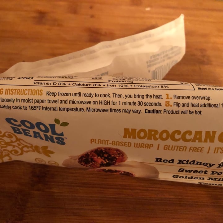 photo of Cool Beans Moroccan Gold Plant-Based Wrap shared by @maryannkiger on  24 Jun 2021 - review