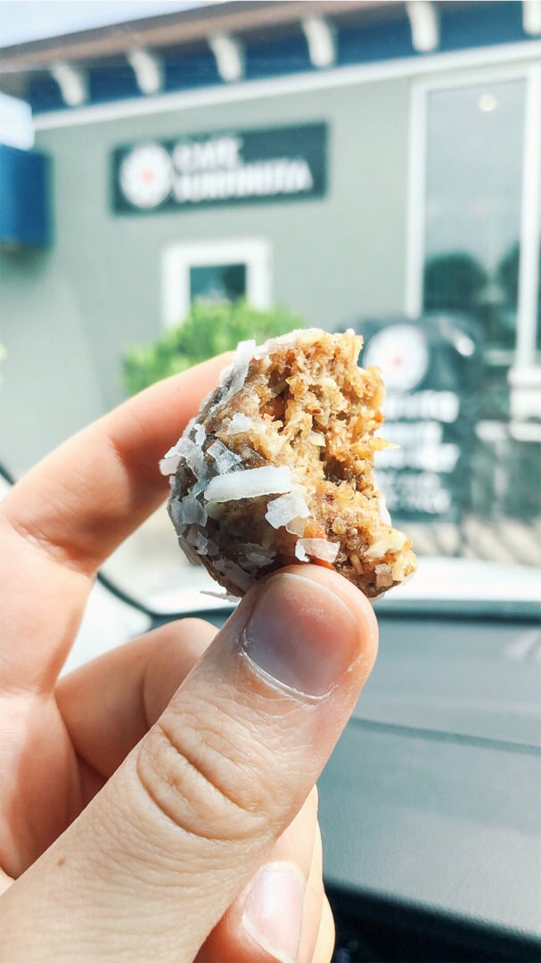 photo of Cafe Surfinista Carrot Cake bliss ball shared by @cforsythe1 on  11 Aug 2019 - review