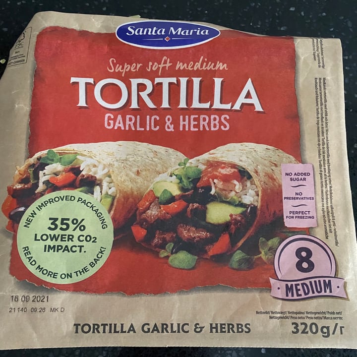 review photo of Santa María Tortilla Garlic & Herbs shared by @avetylea on 25 Jun 2021 - review