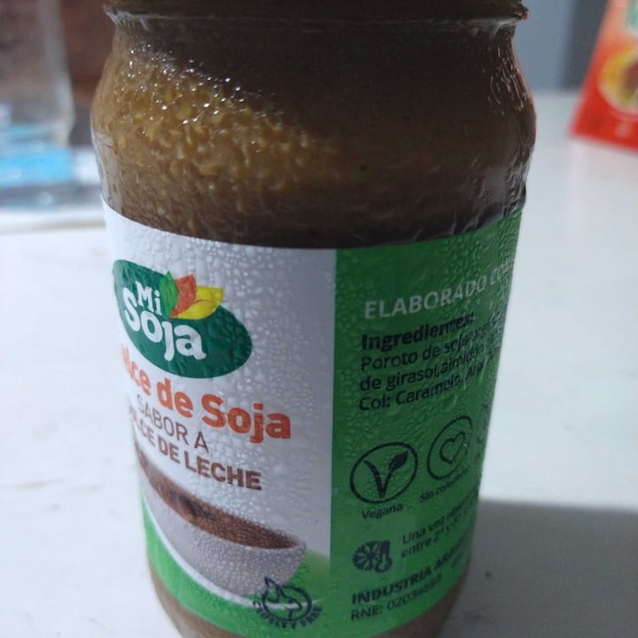 review photo of Mi Soja Dulce de Soja sabor a Dulce de Leche shared by @elianavegana on 03 May 2021 - review