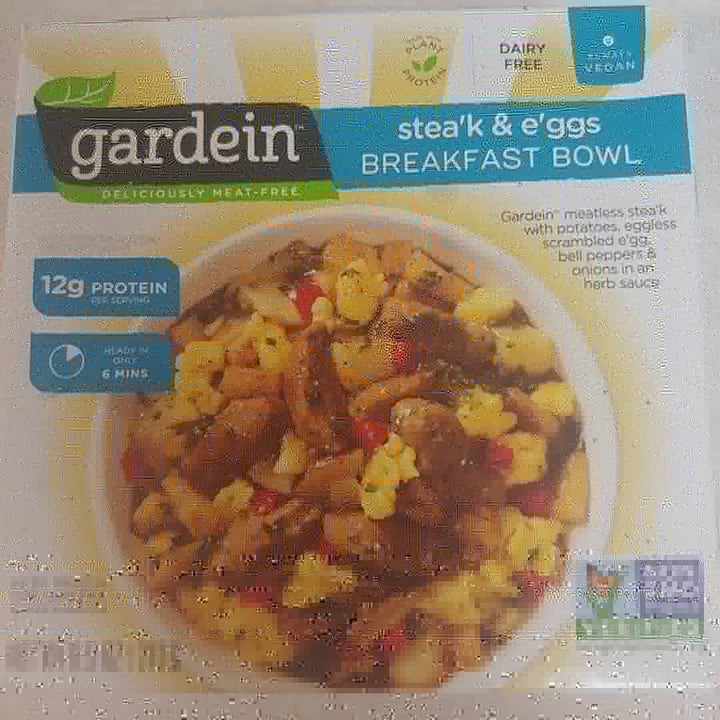 photo of Gardein Stea'k and E'ggs Breakfast Bowl shared by @vecanter on  29 Sep 2019 - review