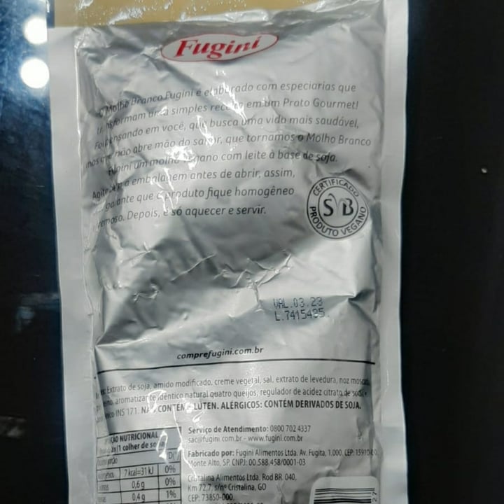 review photo of Fugini Molho Branco Fugini shared by @cardoso30 on 19 Jun 2022 - review