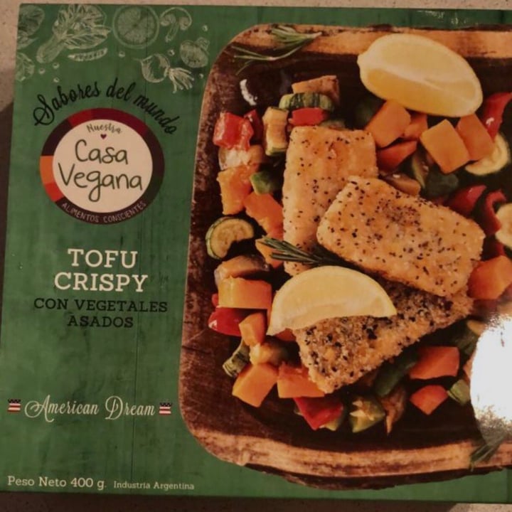 photo of Casa Vegana Tofu crispy con vegetales shared by @magicvegan on  13 Aug 2021 - review