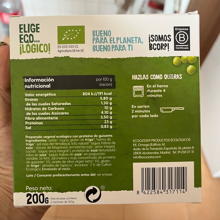 review photo of Ecocesta Burger Con Guisantes shared by @elisalu on 19 Jul 2022 - review