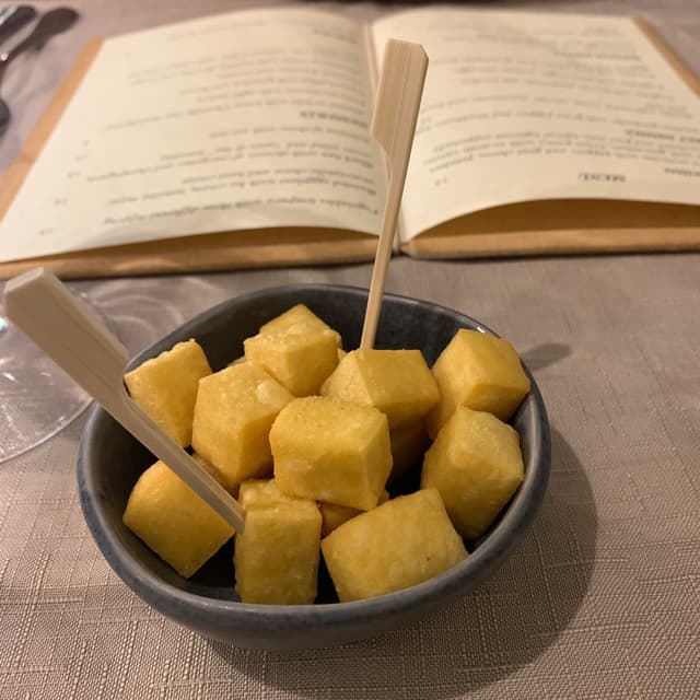 Photo of the dish “Deep fried chickpea cubes”