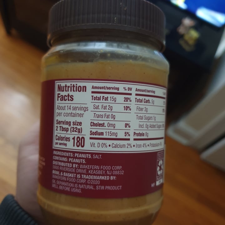 photo of Bowl & Basket Natural Creamy Peanut Butter shared by @autumnleaves on  09 Apr 2022 - review