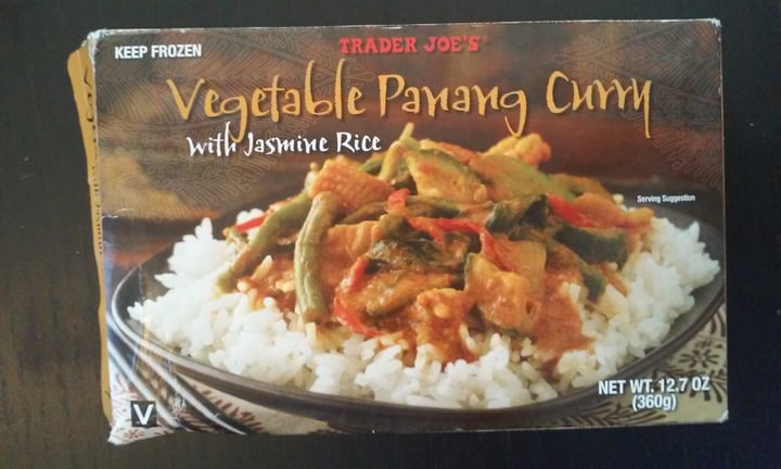 photo of Trader Joe's Vegetable Panang Curry with Jasmine Rice shared by @steveerlsten on  26 Dec 2019 - review
