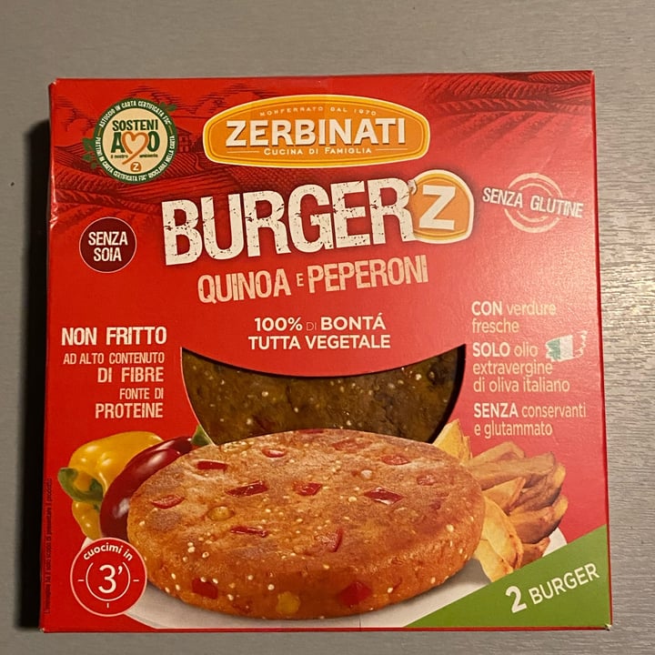 photo of Zerbinati Burger Quinoa e Peperoni shared by @alicelovestheanimals on  07 Feb 2022 - review