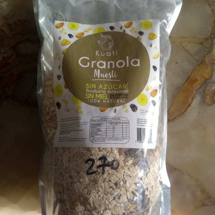 photo of Kuati Granola Muesli shared by @malenaruiz on  05 Jun 2021 - review