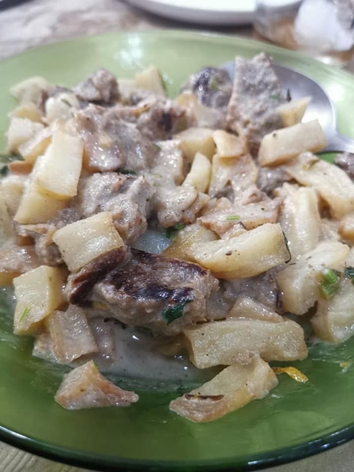 review photo of Mostaza Y Media No pollo al ajillo shared by @annego on 04 Aug 2019 - review