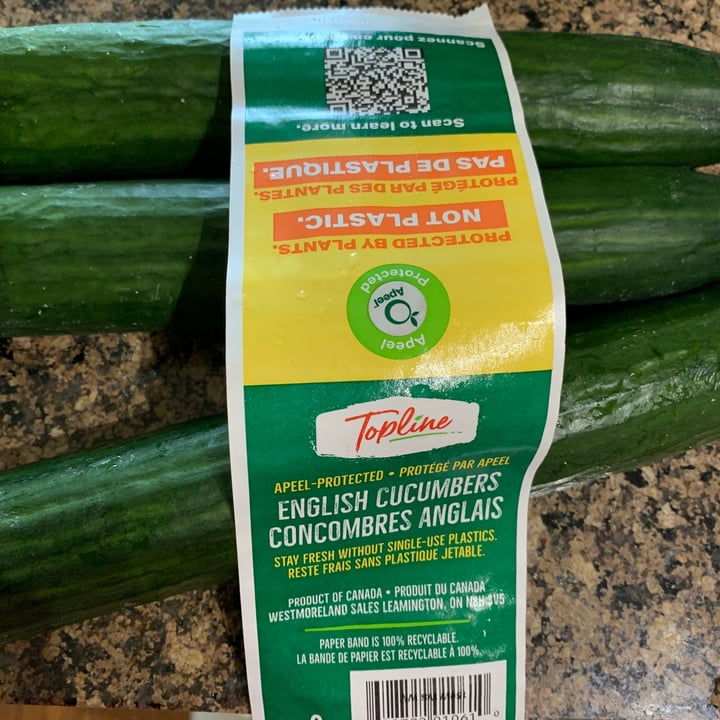 photo of Topline Apeel protected English cucumbers shared by @kajun23 on  09 Jul 2022 - review