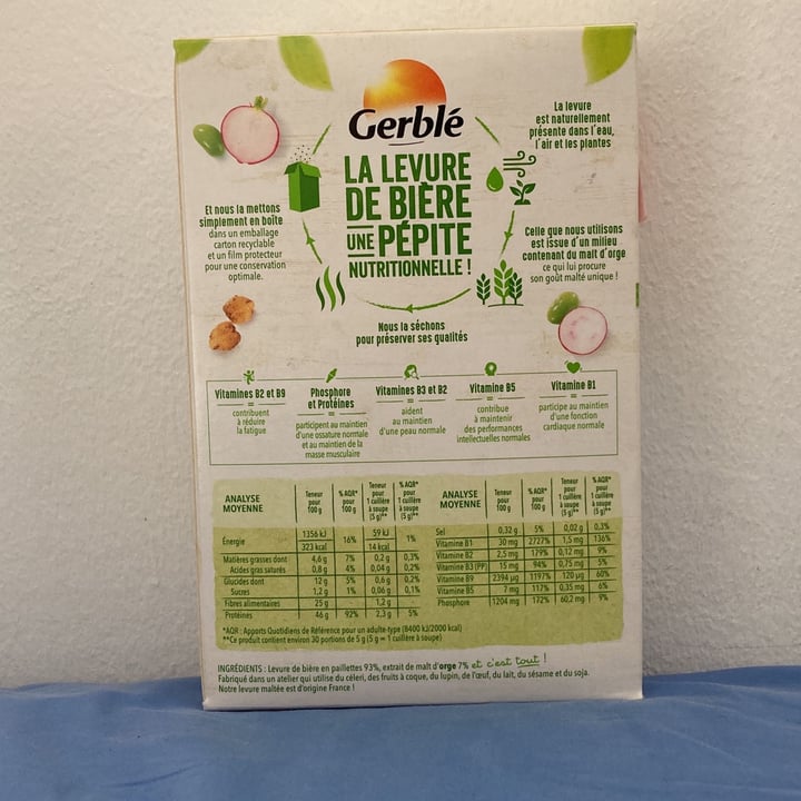 review photo of Gerblé Levure de biere shared by @emmacslafolle on 29 Sep 2021 - review