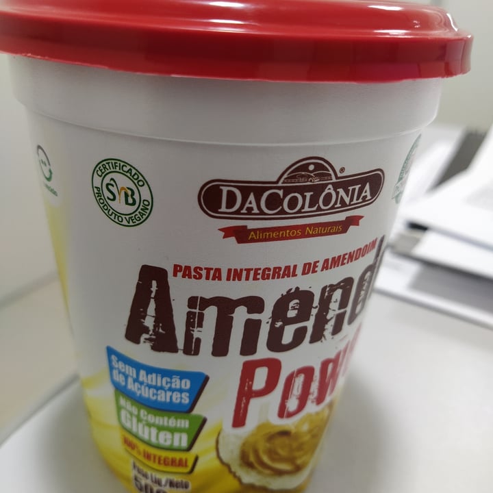 photo of DaColônia pasta integral de amendoim shared by @carolmoreir on  04 May 2022 - review