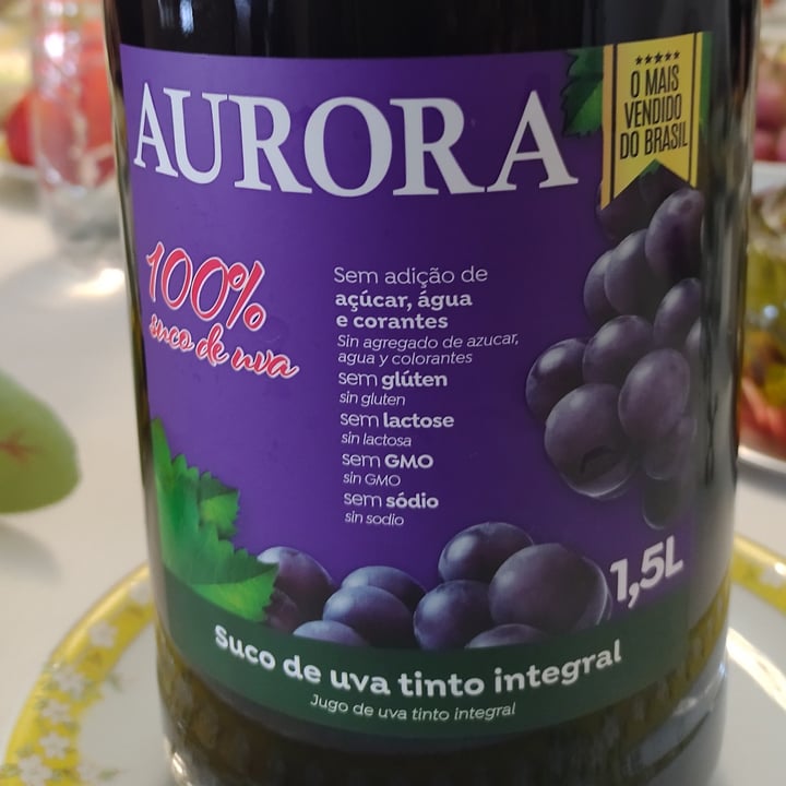 photo of Aurora Suco de uva tinto integral Aurora shared by @ligiagomes on  10 Jun 2022 - review