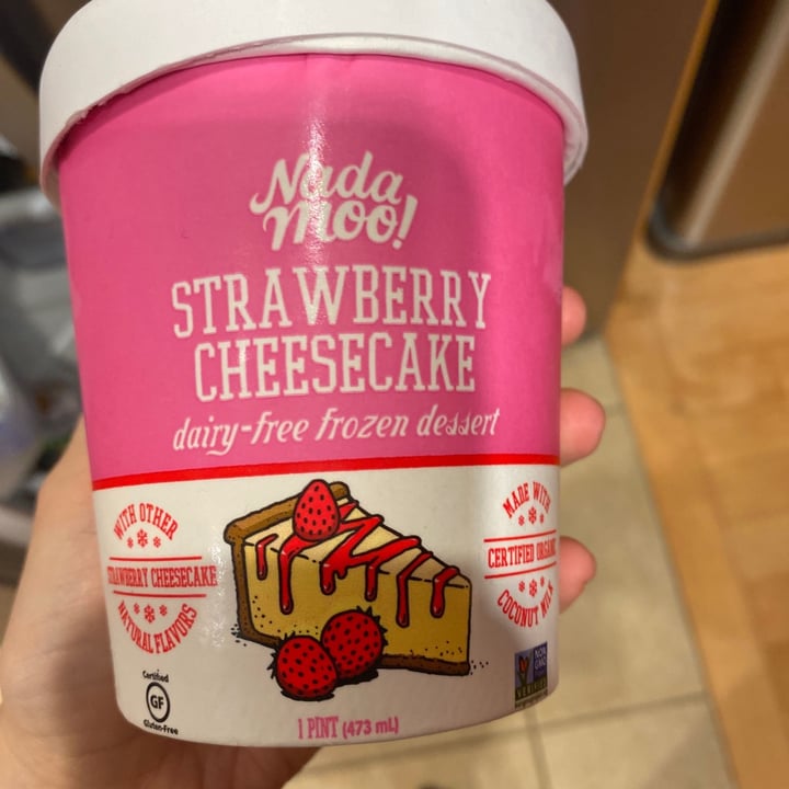 review photo of NadaMoo! Strawberry Cheesecake shared by @plantbasedlife123 on 11 Oct 2020 - review