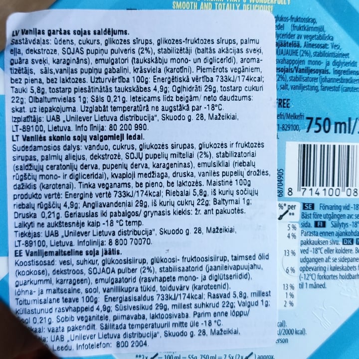 review photo of Choice Smooth Vanilla Soy Ice Cream shared by @evija on 07 Aug 2022 - review