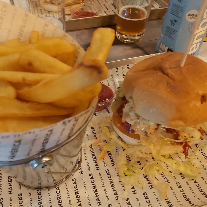 photo of Hamerica's Smile burger shared by @vegontour on  17 Jan 2022 - review