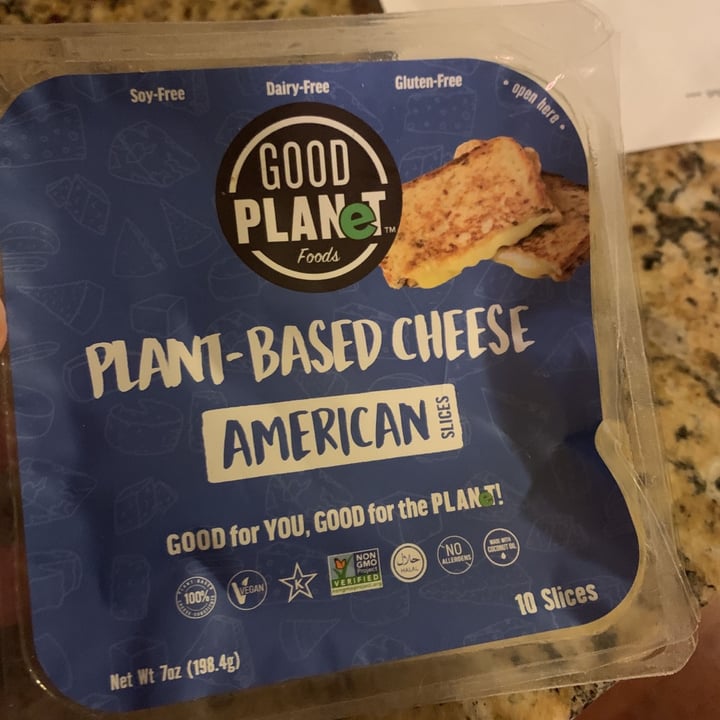 photo of Good Planet Foods Dairy-Free American Slices shared by @grumplestiltskins on  05 Jan 2021 - review