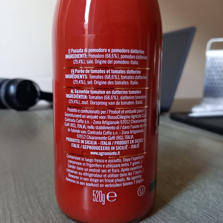 photo of Agromonte Passata Siciliana Con Datterino shared by @kzlyza on  30 Oct 2021 - review