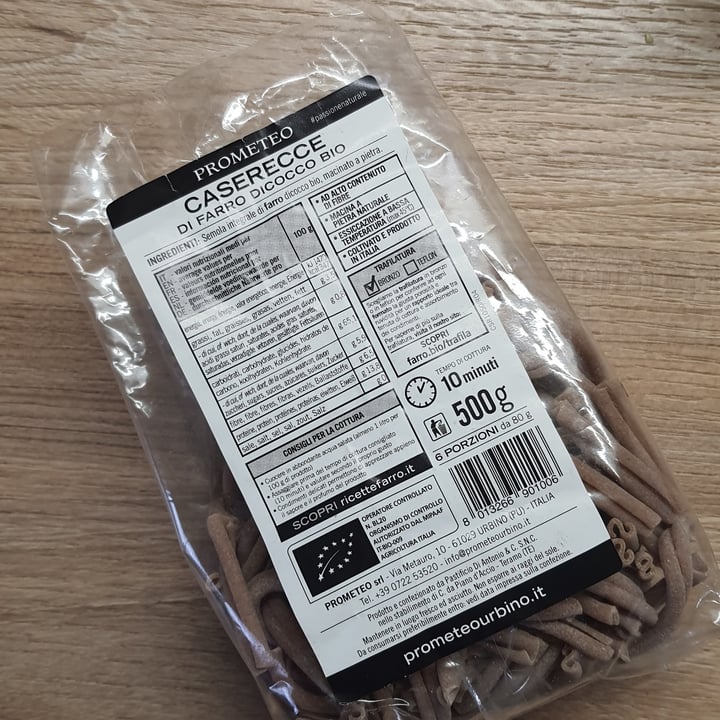 photo of Prometeo Caserecce shared by @airaligoesveg on  06 Apr 2022 - review