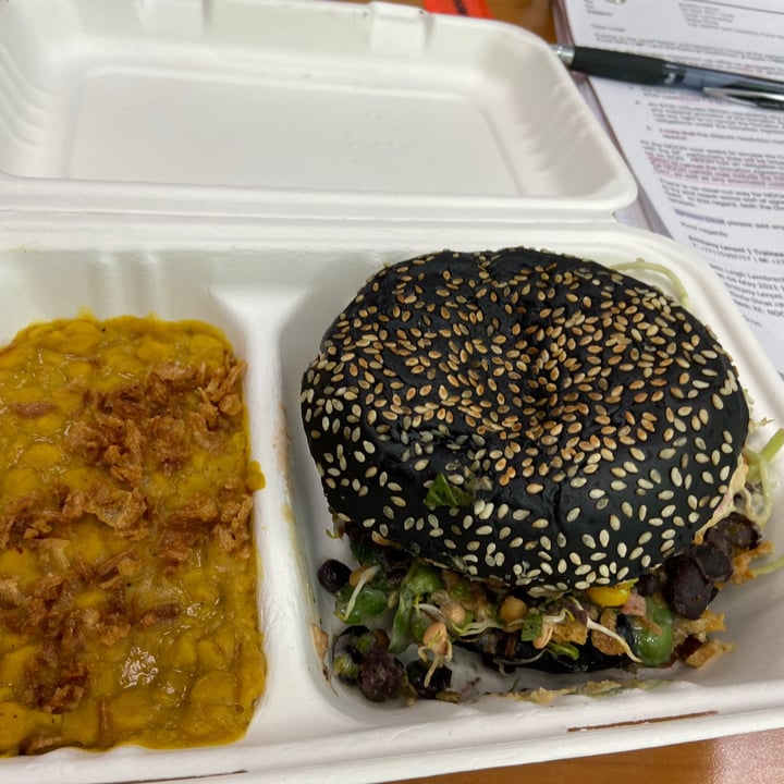 photo of The Sunshine Food Sprouting Co Charcoal Burger shared by @leighclare29 on  16 Jun 2021 - review