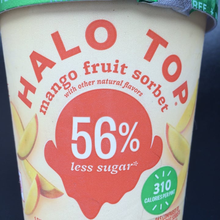 photo of Halo Top Creamery Mango Fruit Sorbet shared by @linderlu on  23 May 2022 - review