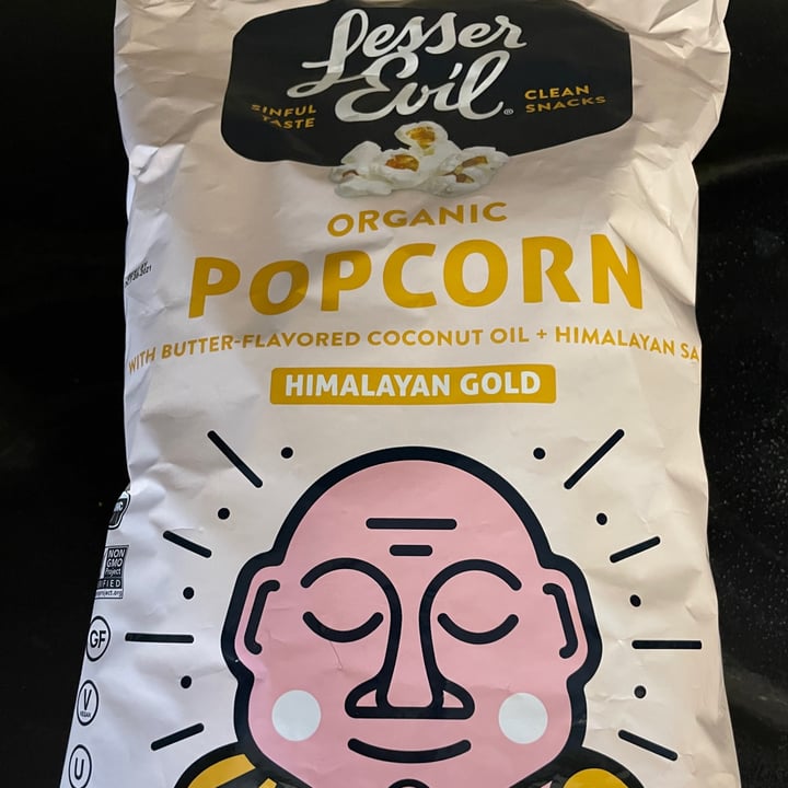 photo of Lesser Evil Snacks Organic popcorn Himalayan gold shared by @karenasp on  04 Jul 2021 - review