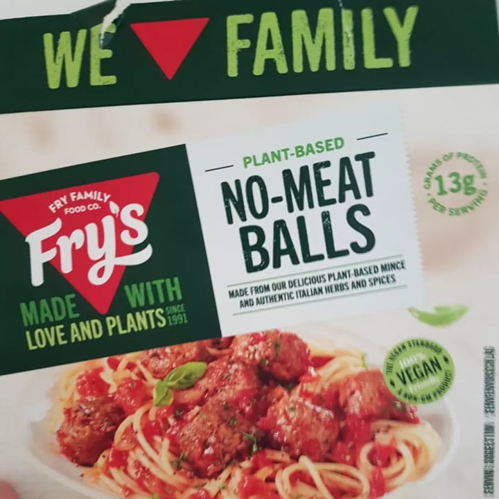 photo of Fry's Family Food No-meat Balls shared by @jtbosman10 on  24 Apr 2022 - review