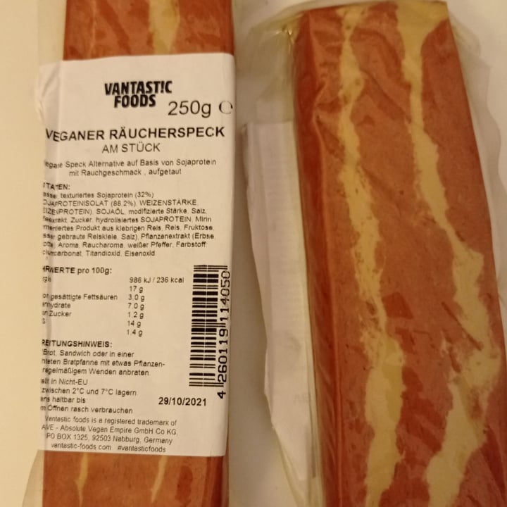 photo of Vantastic Foods Pancetta vegana shared by @alessiaalealevegan on  07 Apr 2021 - review