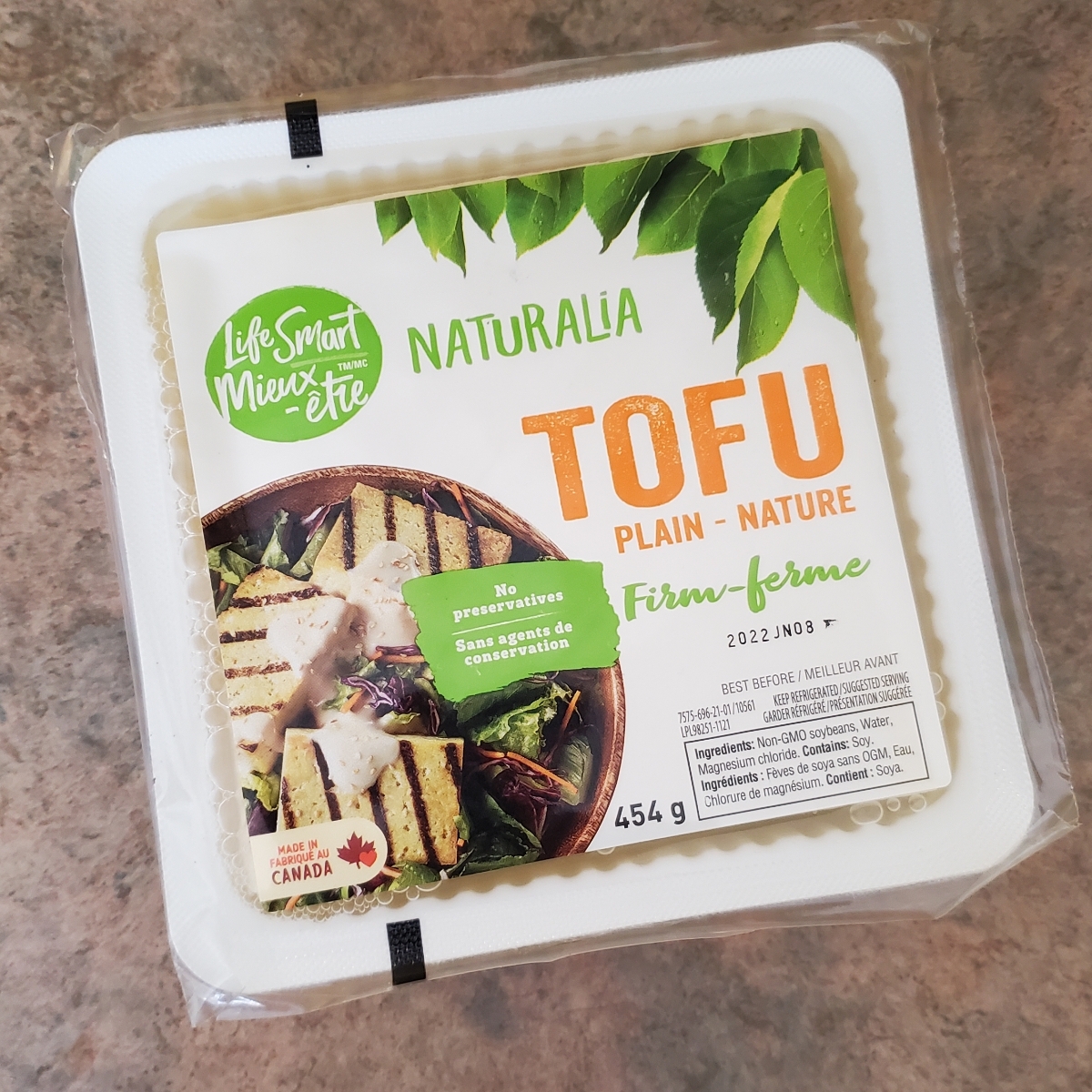 Tofu nature ferme