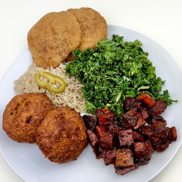 Photo of the dish “Chickpea Cutlet Plate”