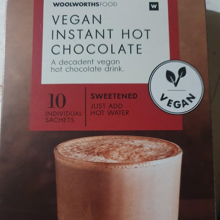 photo of Woolworths Food Vegan instant Hot Chocolate shared by @michaelakirsten on  28 Aug 2021 - review