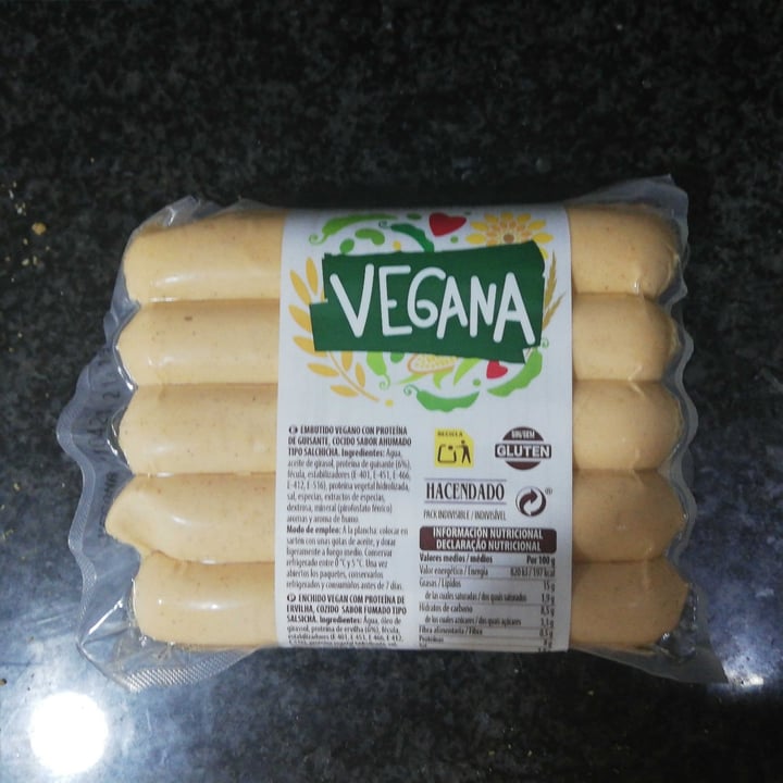 photo of Hacendado Salchichas Vegana shared by @lohanavegana on  13 Apr 2021 - review